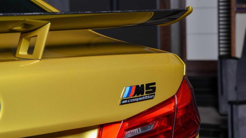 BMW M5 Competition in Austin Yellow