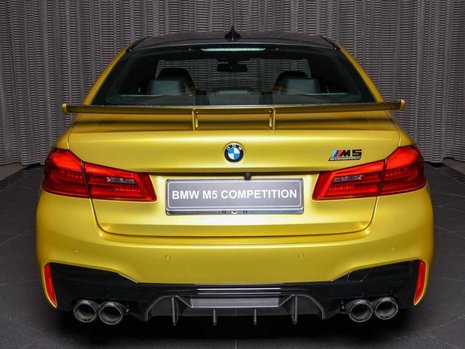 BMW M5 Competition in Austin Yellow