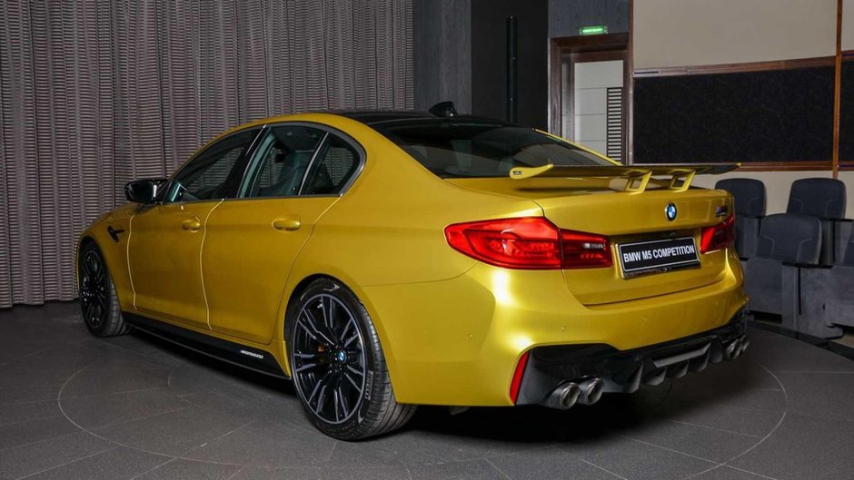 BMW M5 Competition in Austin Yellow