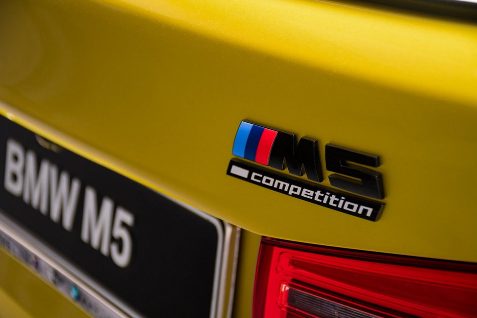 BMW M5 Competition in Austin Yellow