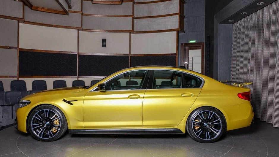 BMW M5 Competition in Austin Yellow