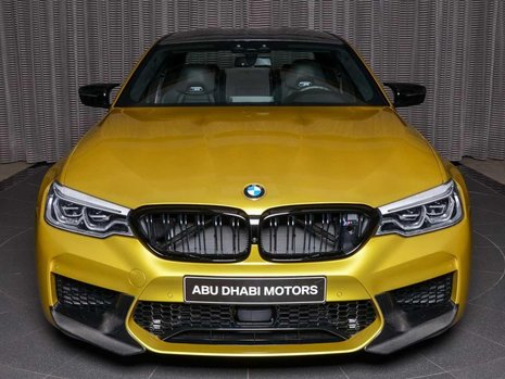 BMW M5 Competition in Austin Yellow