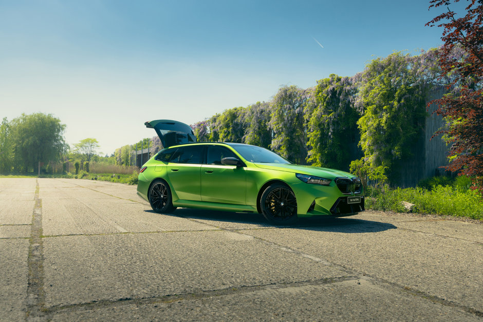 BMW M5 Touring in Frozen Tampa Bay Green