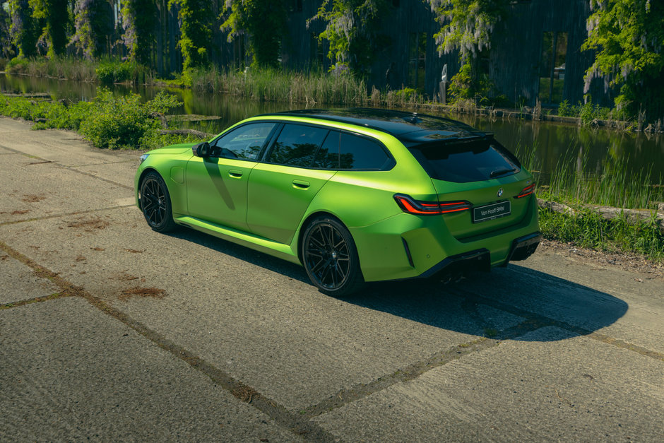 BMW M5 Touring in Frozen Tampa Bay Green
