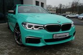 BMW M550i in Mint Green