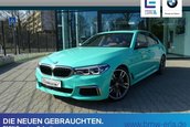 BMW M550i in Mint Green