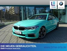 BMW M550i in Mint Green