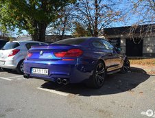 BMW M6 cu roata blocata