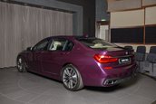 BMW M760Li in Purple Silk