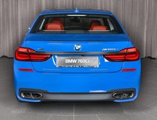 BMW M760Li in Santorini Blue