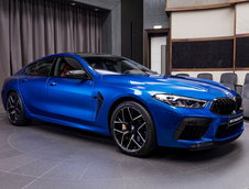 BMW M8 Competition Gran Coupe in Speed Sonic Blue