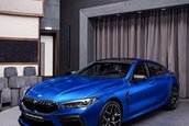 BMW M8 Competition Gran Coupe in Speed Sonic Blue