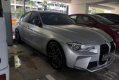 BMW Seria 3 F30 cu grila de M4 G82