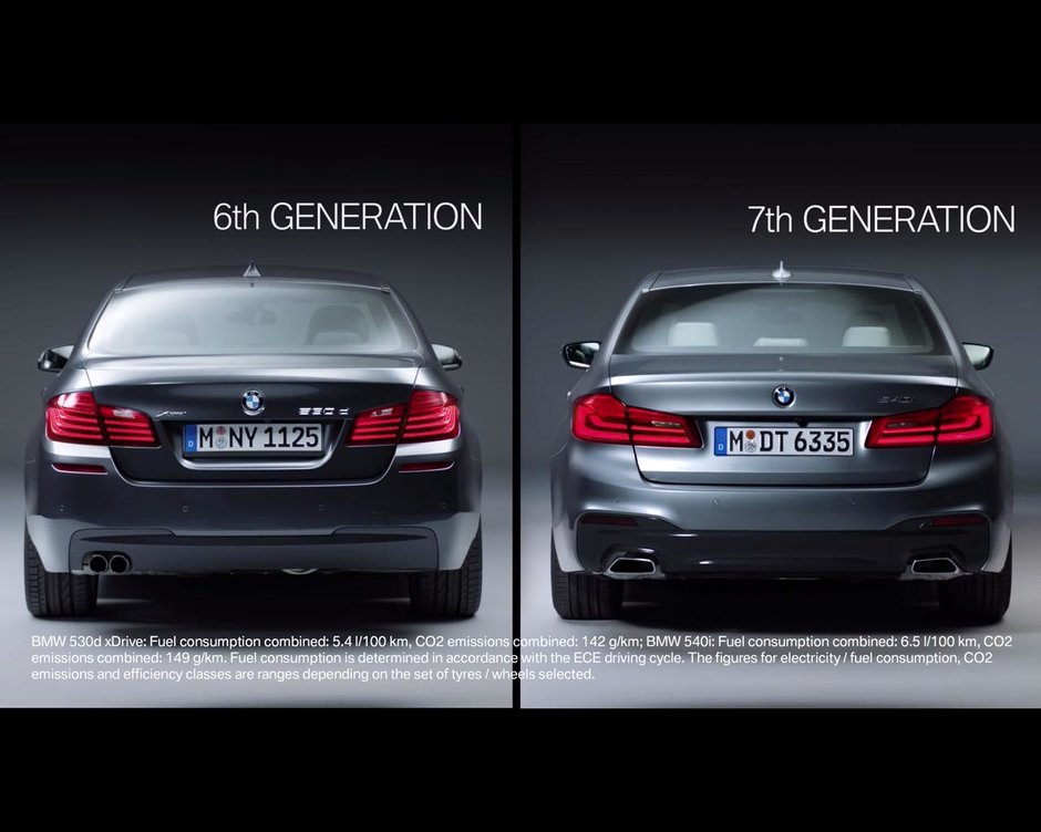 BMW Seria 5 G30 vs BMW Seria 5 F10