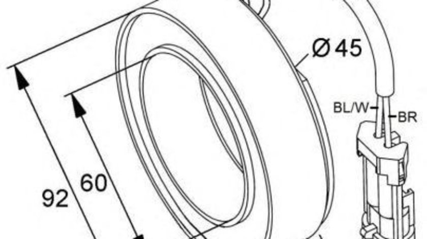 Bobina ambreiaj magnetic compresor OPEL Corsa C NRF 38420