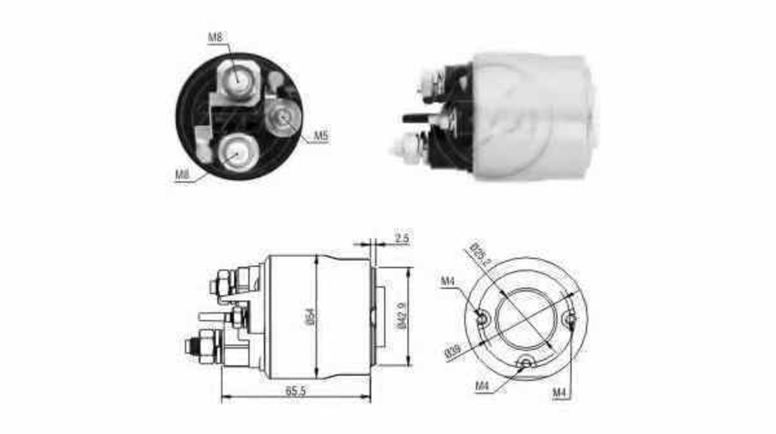 Bobina cuplare electromotor CITROËN BERLINGO MF ERA 227171