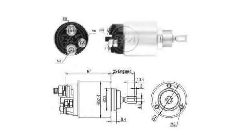 Bobina cuplare electromotor CITROËN JUMPER platou / sasiu ERA 227218