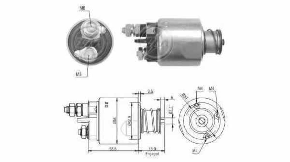 Bobina cuplare electromotor FIAT PUNTO 188 ERA 227059