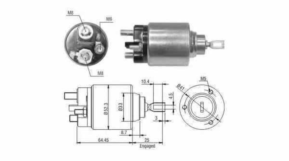 Bobina cuplare electromotor FORD FIESTA caroserie J5 J3 ERA 227031