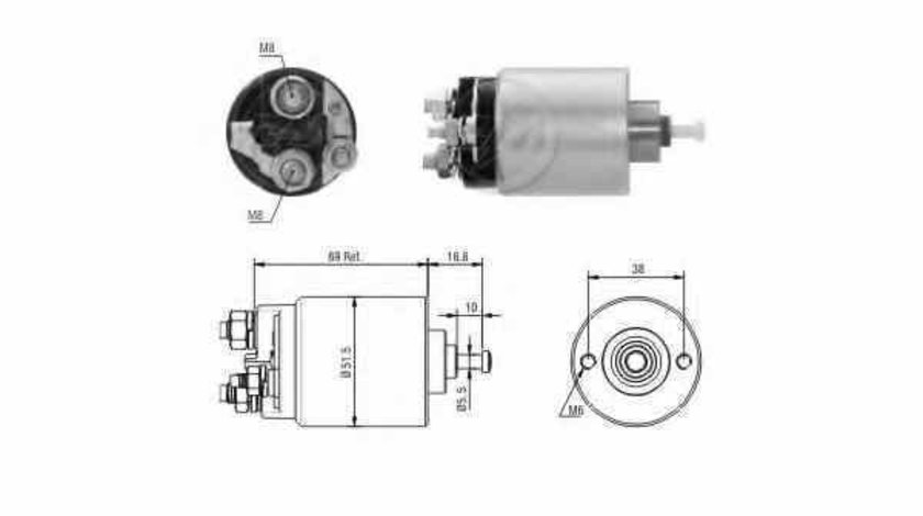 Bobina cuplare electromotor FORD FIESTA caroserie J5 J3 ERA 227865