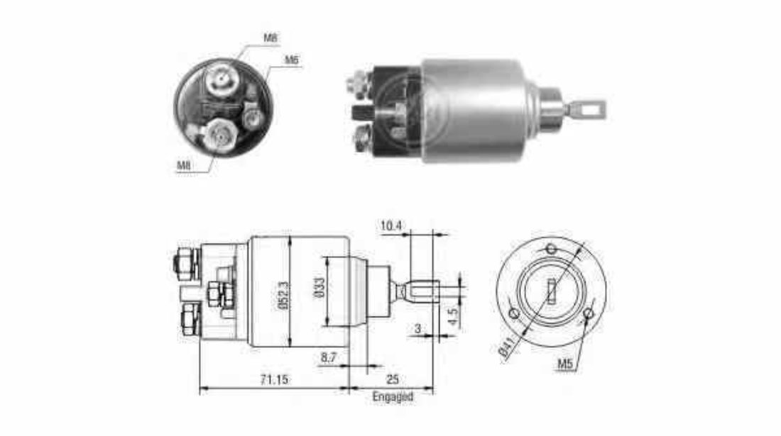 Bobina cuplare electromotor MERCEDES-BENZ C-CLASS W203 ERA 227148