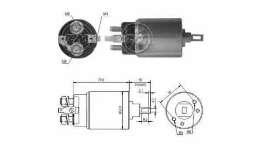 Bobina cuplare electromotor NISSAN CABSTAR E ERA 227143