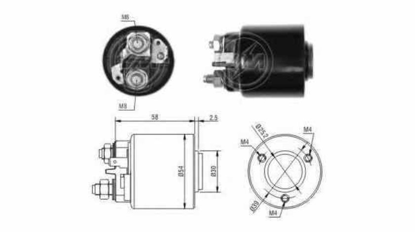 Bobina cuplare electromotor PEUGEOT 206 SW 2E/K ERA 227383