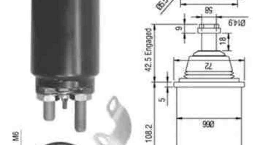 Bobina cuplare electromotor Producator MAGNETI MARELLI 940113050313