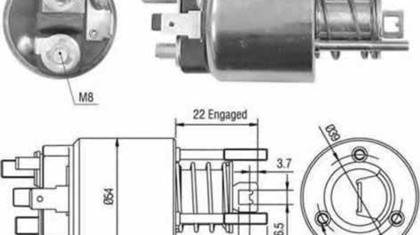 Bobina cuplare electromotor Producator MAGNETI MARELLI 940113050356