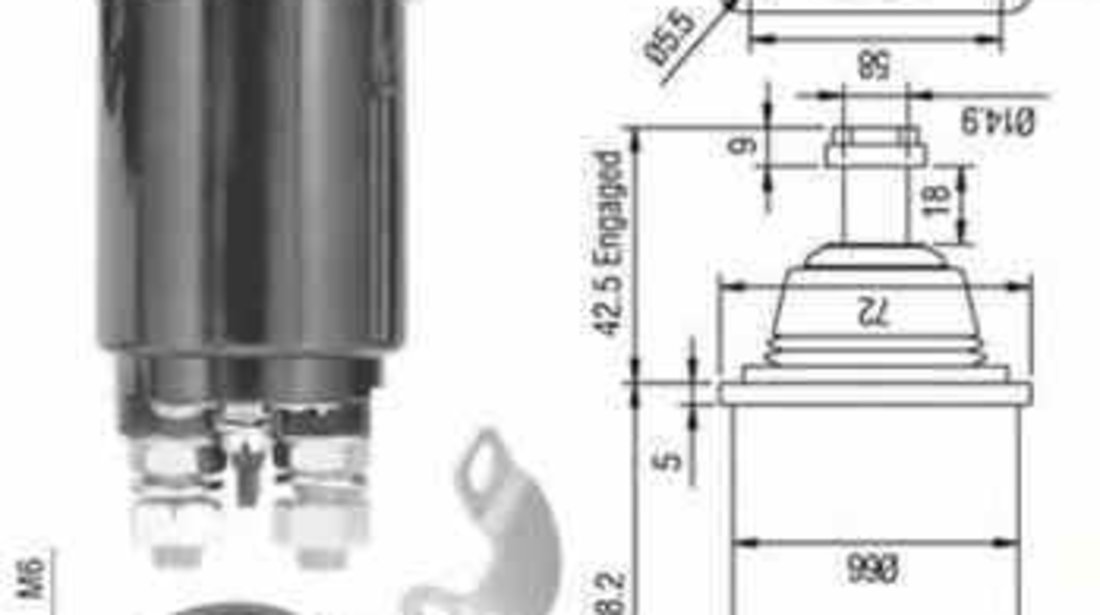 Bobina cuplare electromotor Producator MAGNETI MARELLI 940113050312