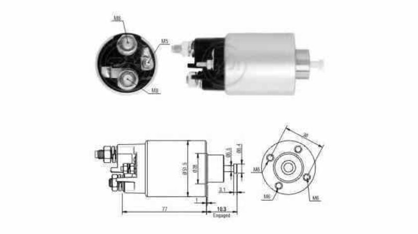 Bobina cuplare electromotor RENAULT CLIO II BB0/1/2 CB0/1/2 ERA 227675