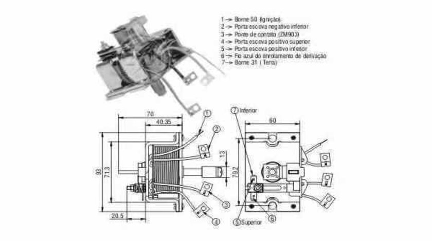 Bobina cuplare electromotor VOLVO FH 16 ERA 227861