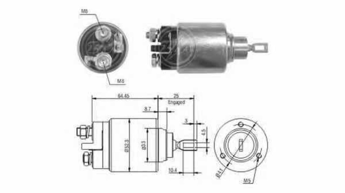 Bobina cuplare electromotor VOLVO V40 combi VW ERA 227258