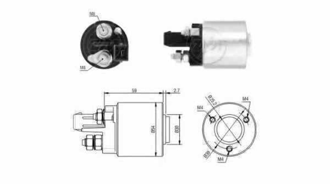 Bobina cuplare electromotor VW GOLF III 1H1 ERA 227459