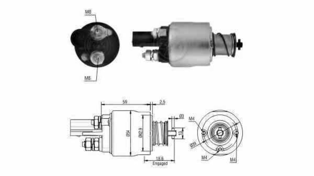 Bobina cuplare electromotor VW GOLF V 1K1 ERA 227062