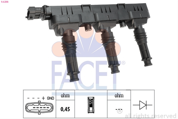 Bobina De Inductie Facet Opel 9.6298