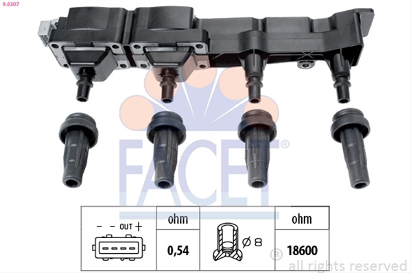Bobina De Inductie Facet Peugeot 9.6307
