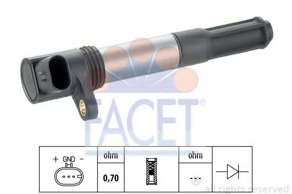 Bobina de inductie FIAT DOBLO Microbus (263, 152) (2009 - 2016) FACET 9.6342 piesa NOUA