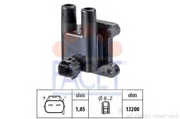 Bobina de inductie KIA RIO II (JB) (2005 - 2016) FACET 9.6482 piesa NOUA