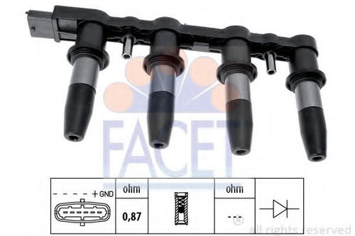 Bobina de inductie OPEL INSIGNIA Combi (2008 - 2016) FACET 9.6350 piesa NOUA