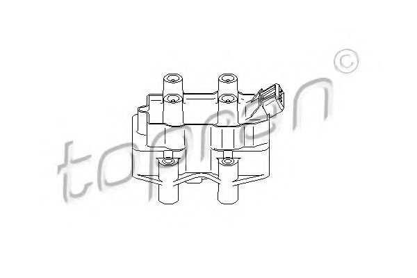 Bobina de inductie OPEL VECTRA B (36) (1995 - 2002) TOPRAN 206 638 piesa NOUA