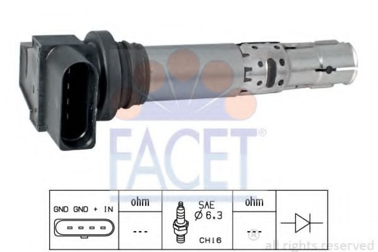 Bobina de inductie SKODA FABIA I Combi (6Y5) (2000 - 2007) FACET 9.6374 piesa NOUA