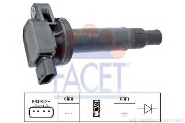 Bobina de inductie TOYOTA YARIS (P1) (1999 - 2005) FACET 9.6359 piesa NOUA