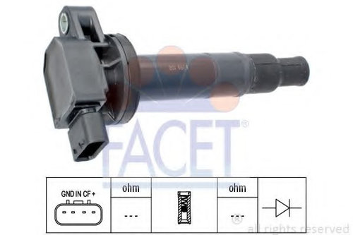 Bobina de inductie TOYOTA YARIS VERSO (NLP2, NCP2) (1999 - 2005) FACET 9.6359 piesa NOUA