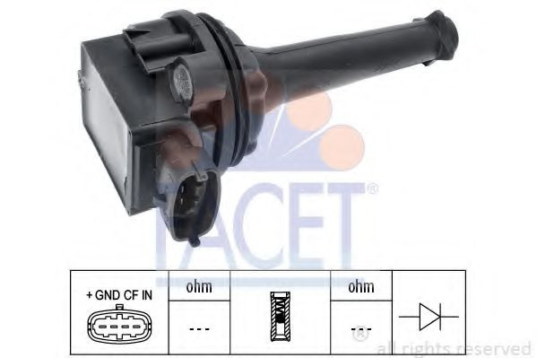 Bobina de inductie VOLVO S80 I (TS, XY) (1998 - 2006) FACET 9.6348 piesa NOUA