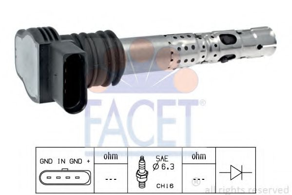 Bobina de inductie VW BORA Combi (1J6) (1999 - 2005) FACET 9.6329 piesa NOUA