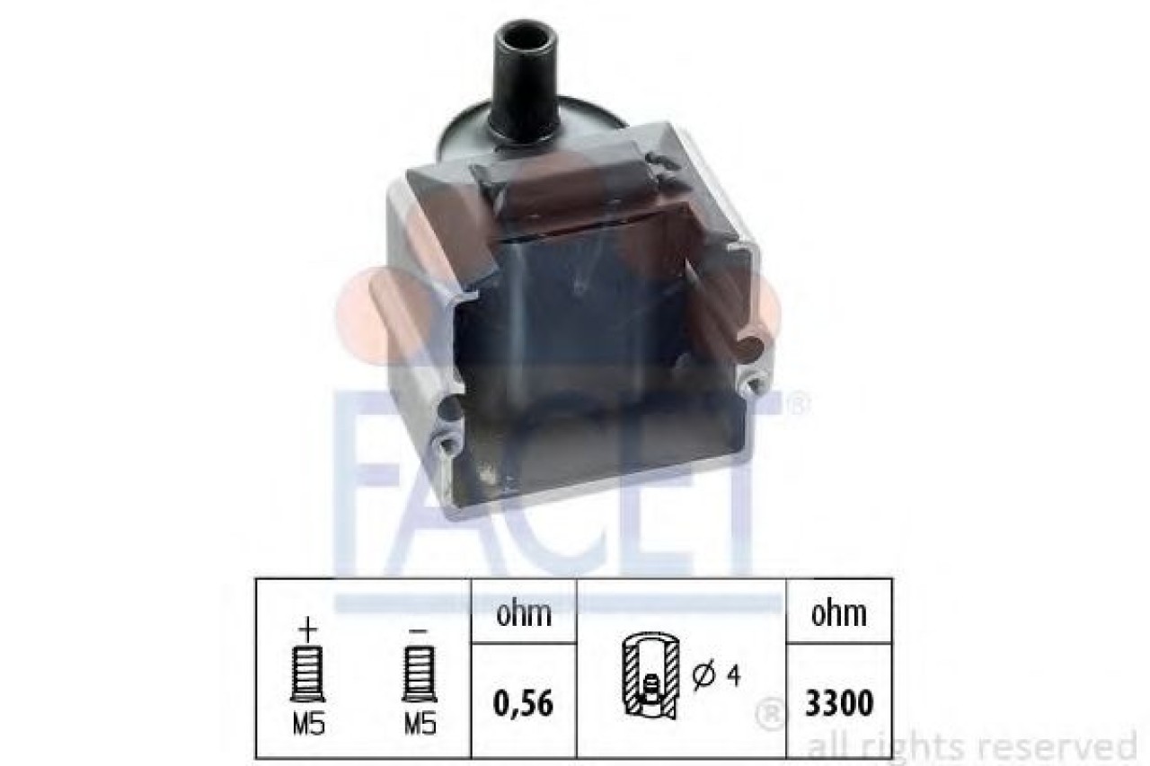 Bobina de inductie VW PASSAT Variant (3A5, 35I) (1988 - 1997) FACET 9.6059 piesa NOUA