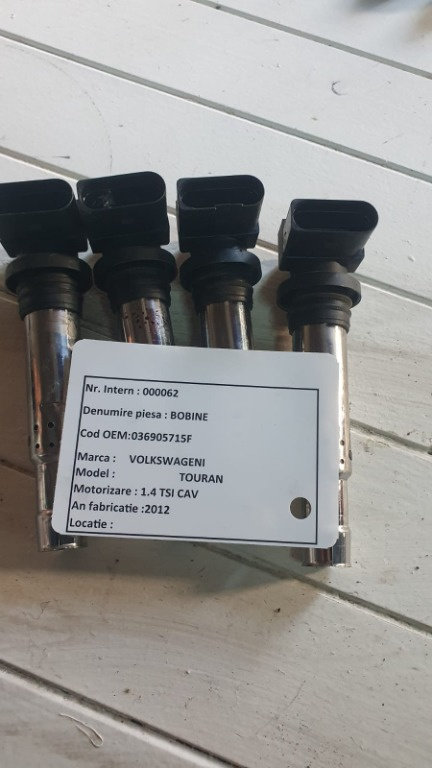Bobina inductie Vw Touran 1T3 motor 1.4 TSI cod motor CAV an 2010 - 2015 cod piesa: 036905715F