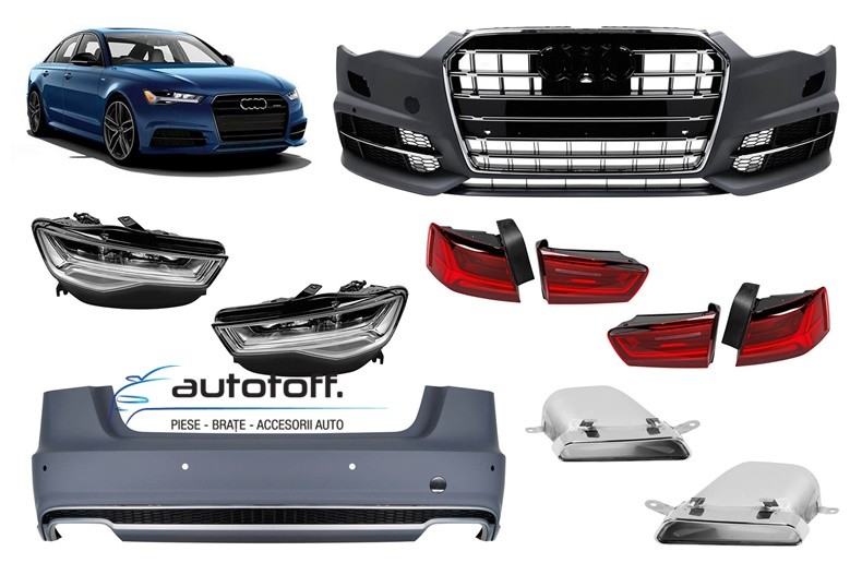 Body kit compatibil Audi A6 C7 NFL (11-14) Conversie la S6 Facelift