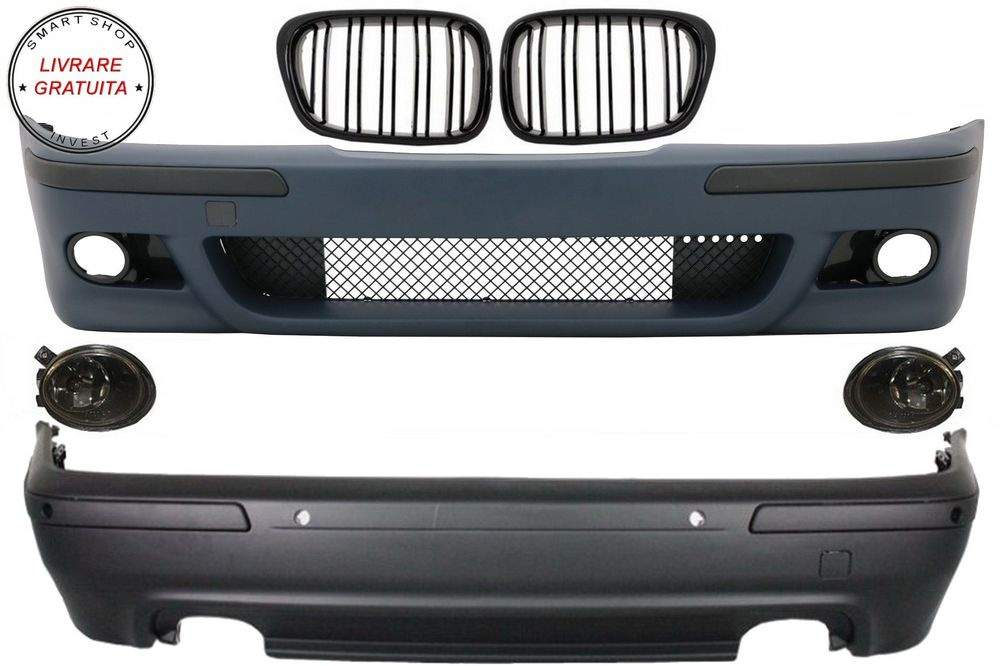 Body Kit Exterior BMW Seria 5 E39 (1997-2003) Cu Proiectoare Fumurii si Grile Negr